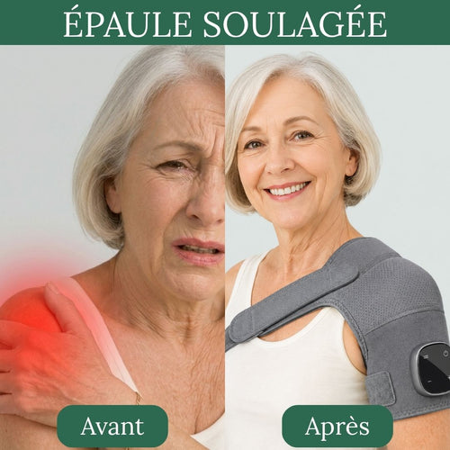 Enoxa™ Triple Action — Masseur d'épaule chauffant